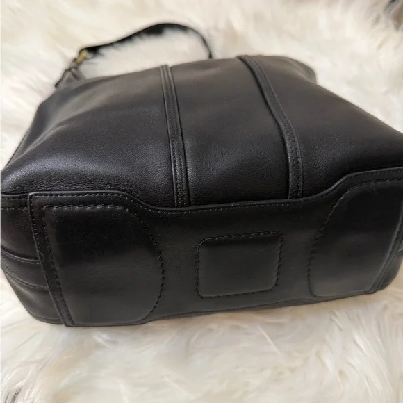 Vintage Coach 6950 Amanda Hobo Shoulder Bag Purse Black Leather - Picture 5 of 13